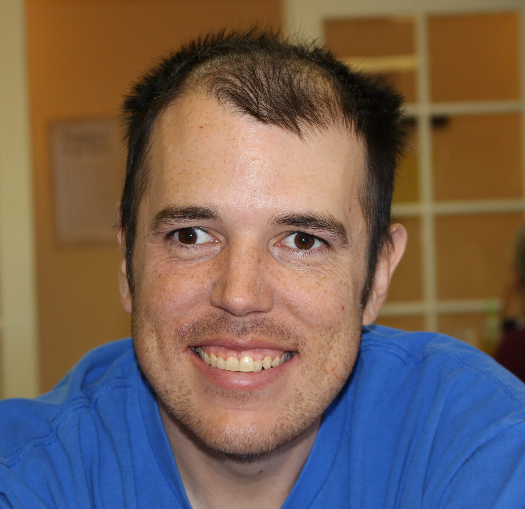 Special Team member Daniel with a huge smile.